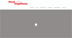 Desktop Screenshot of hochkogelhaus.at