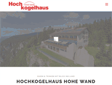 Tablet Screenshot of hochkogelhaus.at